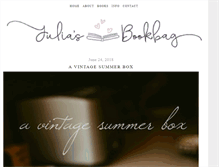 Tablet Screenshot of juliasbookbag.com